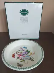 PORTMEIRION BOTANIC GARDEN Fire & Ice Sweet Pea 9" Round Pie Dish~NEW IN BOX