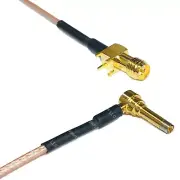 RG178 RP-SMA Female PCB to MS156 Male Angle Long Coax RF Cable USA-Ship