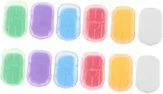 FOYTOKI 12 Boxes Sheets Box Portable Travel Soap Sheets Hand Wash Soap Sheets for Convenient Hygiene for Camping Hiking and Outdoor Activities Safe Material with Unique Scents