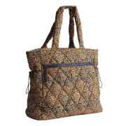 Vera Bradley Featherweight Original Tote Lotus Montage Roasted Pecan