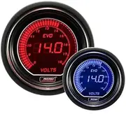 Volt Gauge- Electrical Red/blue EVO Series 52mm (2 1/16")