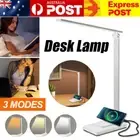 LED Desk Lamp Work Smart Reading Lamp With USB Charge 5 Lighting Mode AU White