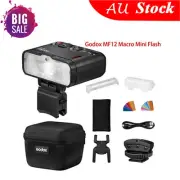 AU Godox MF12 Macro Flash Speedlite Light With Battery & Color Filter Diffuser