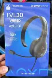 PDP LVL30 Wired Headset with Single-Sided One Ear Headphone for PlayStation, PS4