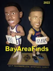 Golden State Warriors Wilt Chamberlain Stephen Curry SGA 1/25/2022 Bobblehead