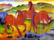 Art Franz Marc Horses Mural Ceramic Backsplash Tile #75