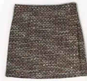 Ann Taylor Skirt Women's Size 14 Multi Color With Gold Sparkle Below Knee