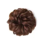 3 Pcs Curly Hair Chignon Heat Resistant Fiber Women Synthetic Updo Hair Buns Wig Lady Chignons for Brides/Party