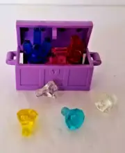 LEGO MinifigureTreasure Chest PURPLE Gems Jewels Minerals Rocks Pirates Gear