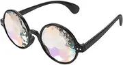 [GALPADA] Decorative Portable Rave Glasses Wear Resistant Kaleidoscope Fun Glasses Unique Party Accessories for Festivals and Christmas Celebrations Skin Friendly Design