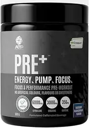 ATP Science Pre+ 500gm Blueberry Blackcurrant Pre-Workout