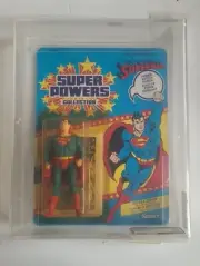 1984 Kenner Super Powers SUPERMAN Series 1/ 12 Back, Canada. Graded AFA 85