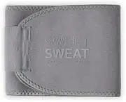 Sports Research Sweet Sweat Waist Trimmer Sweat Band Increases Stomach Temp to Cut Water Weight, Matte Series - Black