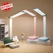 Blue Portable Desk Lamp Rechargeable LED Light 3 Modes for Reading & Studying