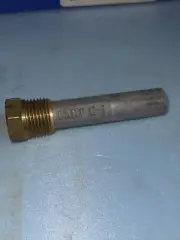 CAMP MARINE PENCIL ZINC ANODE WITH BRASS CAP 3/8” THREAD x 2.5”L;P/N E-1C.