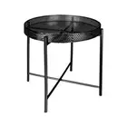 Iron Outdoor Side Table NightStand Removable Tray Metal Waterproof Bedside Table