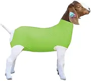Neon Green Spandex Goat Tube for Show Goats - Show Livestock Supplies: Goat Covers & Blankets (Large)