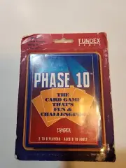 PHASE 10 Vintage 1992 Fundex Card Game NEW & Sealed ~ 2 to 6 Players - Age 8+