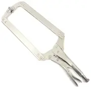 18" Locking C-Clamp Pliers 9-1/2" Throat with Swivel Pads Vise Grip
