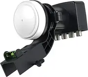 Visiblewave 4K Quad LNB 4 Output HD for Sky HD/Freesat HD with Bracket