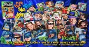 1966 Batman all 3 seasons art card set featuring Sketch Art of William Crabb