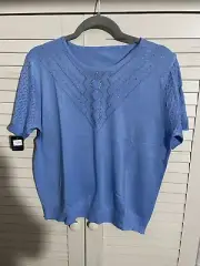 Women top with sparkle -short sleeve-M2026