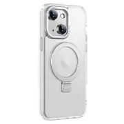 Anti-Drop Phone Case for iPhone 15 Plus Metal Lens Frame+TPU+PC Kickstand Cover Compatible