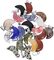 [KALLORY] Charms Necklace Diy Pendants Set Natural Pendants Beading Kit for Jewelry Decorative