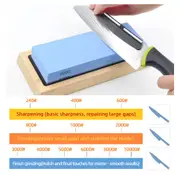 Stone Knife Sharpening Sharpener Whetstone Water Wet Dual Waterstone Kit Set