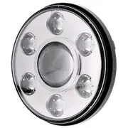 Ignite 7" LED Headlight High/Low Beam Chrome Fascia