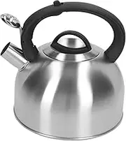 Whistling Kettle，, Whistling Fast Heating 1 Touch Buttons Whistling Kettle with Insulated Handle for Home