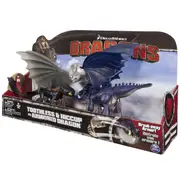 DREAMWORKS DRAGONS TOOTHLESS & HICCUP VS ARMORED DRAGON 3-PACK