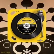Clock Wall Clock, Analog Record Player, Yellow, Yellow Retro Style, Vintage, St