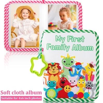 First Photo Album Safe First Year Memory Album Cute Soft Cloth Photo Book teFoX