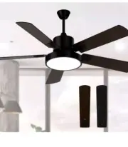 Obabala Ceiling Fan with Light, Indoor and Outdoor Fans Lights Remote, 52" Mo...