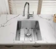 *NEW!* MENSARJOR Bar Kitchen Sink 15" x 17" Stainless Undermount Sink 16 Gauge