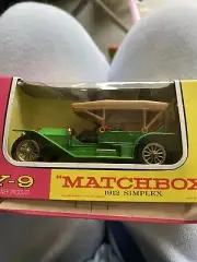 VINTAGE Lesney MATCHBOX Models of Yesteryear 1912 GREEN SIMPLEX Y9 NEW w/Box