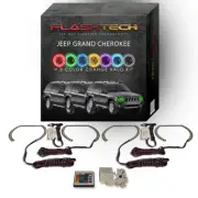RGB Angel Eye LED Halo kit & IR Remote for 99-04 Jeep Grand Cherokee Headlights (for: Jeep)