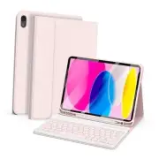 for iPad 11th 10th Generation Case with Keyboard - Detachable Bluetooth PINK