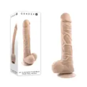 Gender X 10 Inch FLEXSKIN POSEABLE TRUE FEEL Realistic Dildo