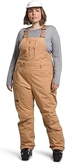 [THE NORTH FACE] Women's Freedom Bib (Standard and Plus Size) - Regular, Almond Butter, 1X Regular