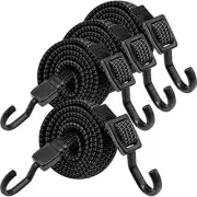 Bungee with Hooks,4Pcs Expanders with Hooks,100cm Adjustable Elastic Strap5445