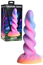 Creature Cocks Moon Rider 8.1" Luminous Unicorn Dildo