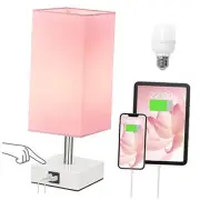 Ambimall Touch Control Table Lamp with 2 USB Charging Ports, 3 Way Touch Lamps