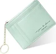 [URAQT] Genuine Leather Slim Wallet - Minimalist Front Pocket Wallet - Leather Money Clip Wallet Card Holders
