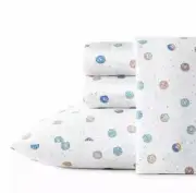 Poppy & Fritz Polka Donut Cotton Percale 3pc Twin Sheet Set