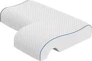 MARS WELLNESS Memory Foam Cuddle Pillow - Ergonomic Anti Pressure Couples Pillow with Arm Hole - Great for Cuddling, Neck & Shoulder Pain -