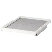 KOMPLEMENT pull-out tray with drawer mat, white/light grey, 50x58 cm