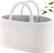 Baby Diaper Caddy, Nursery Storage Bin and Car Organizer for Diapers Wipes NEW