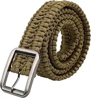 [BTER] Adventure Belts, Umbrella Rope Belt, Anti‑Rust Hunting Use for Outdoor Camping Wilderness Survival(Olive Green)